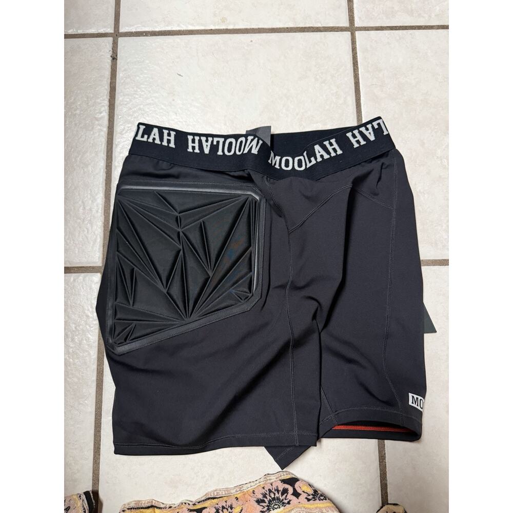 Moolah Kicks Women's Black Padded Compression Shorts Medium Active Elastic Sport